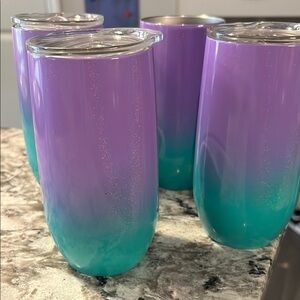 Purple and Green Gradient Tumbler